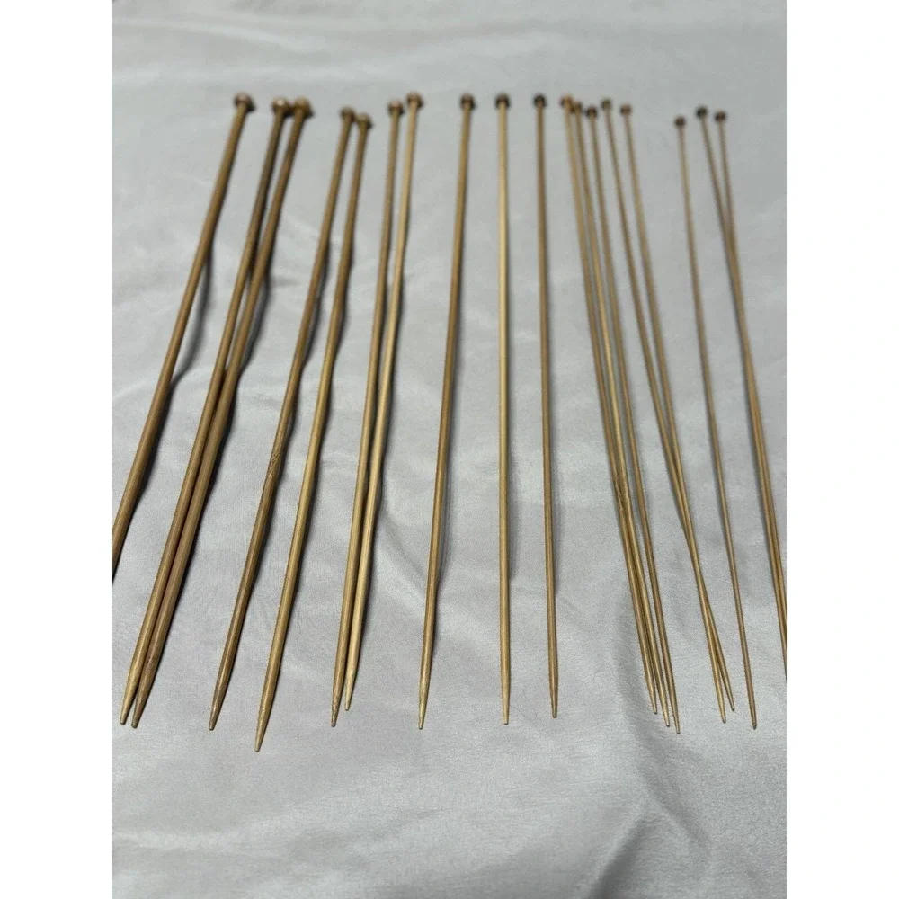 14 Inch Single Point Bamboo Knitting Only‎ 18pcs